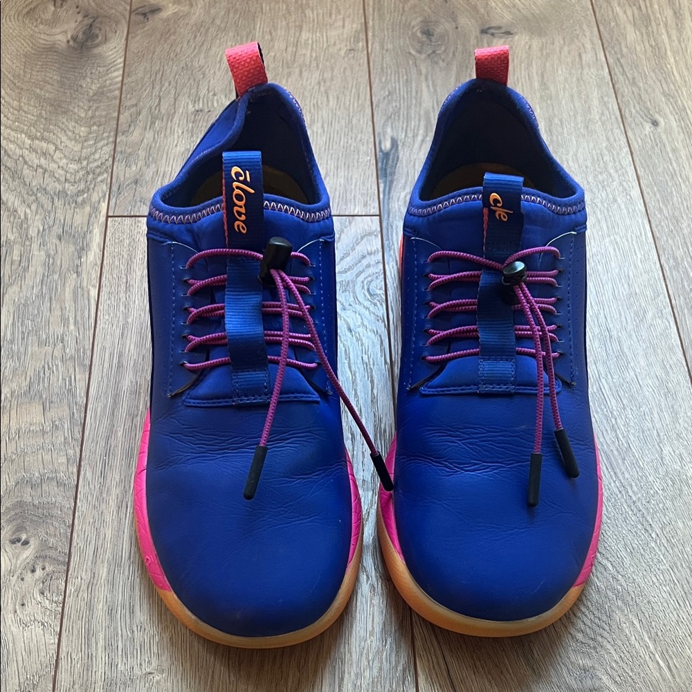 Clove Classic Nebula limited edition women's nursing shoe in blue pink slip on